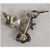 Image 2 : Zuni Silver Channel Inlay Hummingbird Pin Pendant