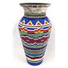 Image 1 : Hand Beaded Vase by Kathy Kills Thunder