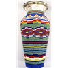 Image 2 : Hand Beaded Vase by Kathy Kills Thunder