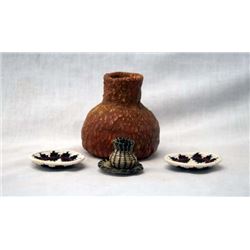 Collection of 5 Miniature Native American Baskets