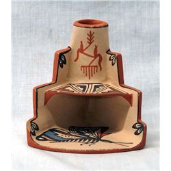 Jemez Miniature Polychrome Pottery Fireplace