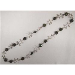 Vintage Mexican Silver Ocean Jasper Necklace