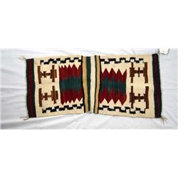 1940-1950 Navajo Postage Stamp Textile Rug