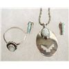 Image 1 : Navajo Sterling Silver & Opal Jewelry Set