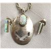 Image 3 : Navajo Sterling Silver & Opal Jewelry Set