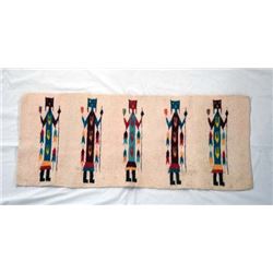 Mexican Figural Textile Rug