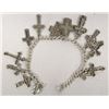 Image 2 : Sterling Silver Cross Charm Bracelet