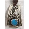 Image 2 : Navajo Sterling Turquoise Watch Band - L. Maloney