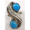 Image 1 : Navajo Sterling Bisbee Turquoise Ring, Size 7.5