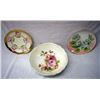 Image 1 : 3 Vintage Hand Painted Plates and Bowl