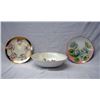 Image 3 : 3 Vintage Hand Painted Plates and Bowl