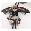 Image 2 : Dynamic Zuni Nickel Silver Eagle Dancer Bolo Tie