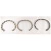 Image 2 : 3 Navajo Sterling Silver Guard Bracelets