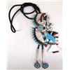 Image 1 : Zuni German Silver Inlay Bolo Tie