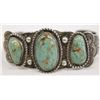 Image 1 : Navajo Old Pawn Sterling Turquoise Bracelet