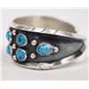 Image 2 : 1980 Navajo Silver Turquoise Bracelet, Calladito