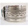 Image 2 : Navajo Sterling Turquoise Cuff Bracelet by L Craig