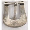 Image 2 : Heavy Navajo Sterling Turquoise Ranger Buckle