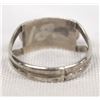 Image 2 : Zuni Silver Needlepoint Turquoise Ring, Size 5.5
