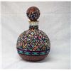 Image 2 : Hand Beaded Glass Decanter by Kathy Kills Thunder