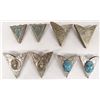 Image 1 : Collection of 4 Pair Southwestern Collar Tips