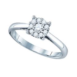 Genuine 18K White Gold Jewelry 0.96 ctw Diamond Ladies Ring - SKU#JSC77362