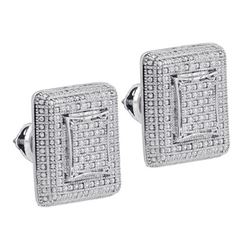 Silver Jewelry 0.23 ctw Genuine Diamond Earrings - WGD83199
