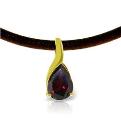 Genuine 14KT Yellow Gold 4.7 ctw Garnet Necklace - SKU#-JGG74116