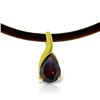 Image 1 : Genuine 14KT Yellow Gold 4.7 ctw Garnet Necklace - SKU#-JGG74116