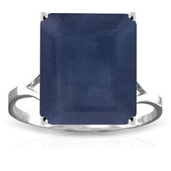 Genuine 14KT White Gold 7 ctw Sapphire Ring - SKU#-JGG65450