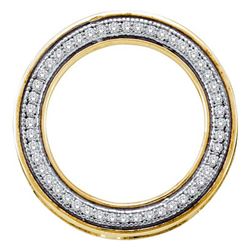 Genuine 10K Yellow Gold Jewelry 0.15 ctw Diamond Pendant - SKU#JSC50544