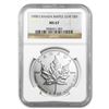 Image 1 : One 1998 Canada 1 oz Silver Maple Leaf MS-67 NGC