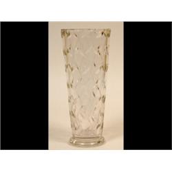 A Clyne Farquharson Glass Vase, of tapering form, with cut decoration, marked John Walsh, signed...
