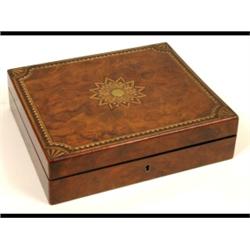 A Victorian Inlaid Walnut Workbox, 26.5 cm  See illustration £50-80...