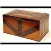Image 1 : A 19th Century Box, veneered in maple and rosewood, 38 cm  See illustration £60-100...
