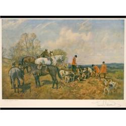 A Lionel Edwards Artist Proof Print, Miss Guest's Hounds  See illustration £50-80...