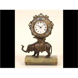 A Novelty Desk Timepiece, the 4.5 cm diameter dial with Roman numerals, fitted an early 18th cent...