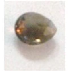 1.35 CARAT SMOKEY TOPAZ *RARE LARGE* GEMSTONE PEAR CUT AND POLISHED GEM!! GEM CAME OUT OF SAFE!