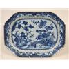 Image 1 : An Early 19th Century Chinese Blue and White Meat Platter, decorated a pagoda and trees, 37.5 cm...