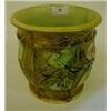 Image 1 : A Majolica Jardinière, decorated convolvulus, 17.5 cm (a.f.) £20 - 30...