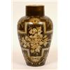 Image 1 : A Doulton Lambeth Eliza Simmance Vase, painted flowers on a green ground, 24.5 cm  See illustrati...