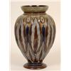 Image 1 : A Royal Doulton Eliza Simmance Vase, of lobed form, with stylised leaf decoration, 23 cm  See ill...