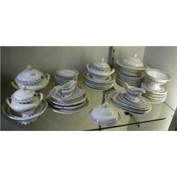 A Victorian Dolls Pottery Dinner Service,  including tureens, sauceboats etc £60 - 100...