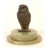 Image 1 : A Cold Painted Bronze Owl, on an onyx base, 11 cm  See illustration £30 - 50...