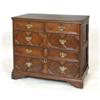 Image 1 : An Early 18th Century Joined Oak Chest, of two short and three long drawers, with geometric mould...