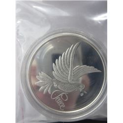 .999 Silver 1 oz  "Dove of Peace" Motif Round