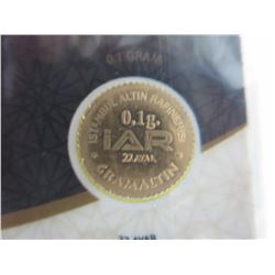 Turkish Mint 22KT gold coin with certificate