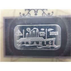 4 x .999 Fine Silver 1 gram Titanic bars