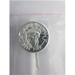 4 x .9999 Fine Silver Statue of Liberty rounds