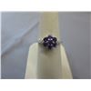 Image 1 : Amethyst & Diamond cluster ring